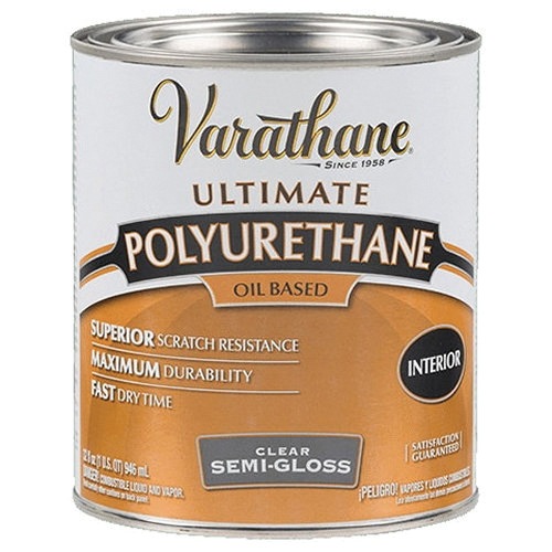 6041H Polyurethane, Semi-Gloss, Liquid, Clear, 1 qt, Can