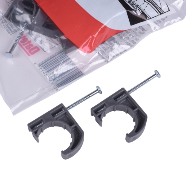 Oatey 33911 Pipe Clamp with Barbed Nail, Polypropylene