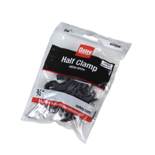 Oatey 33911 Pipe Clamp with Barbed Nail, Polypropylene