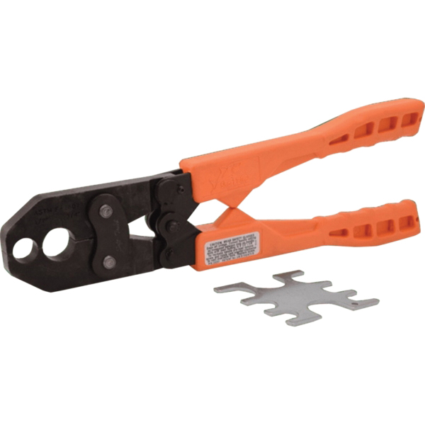 23251 Crimp Ring Tool, Dual Head Crimping Plug, Orange Handle