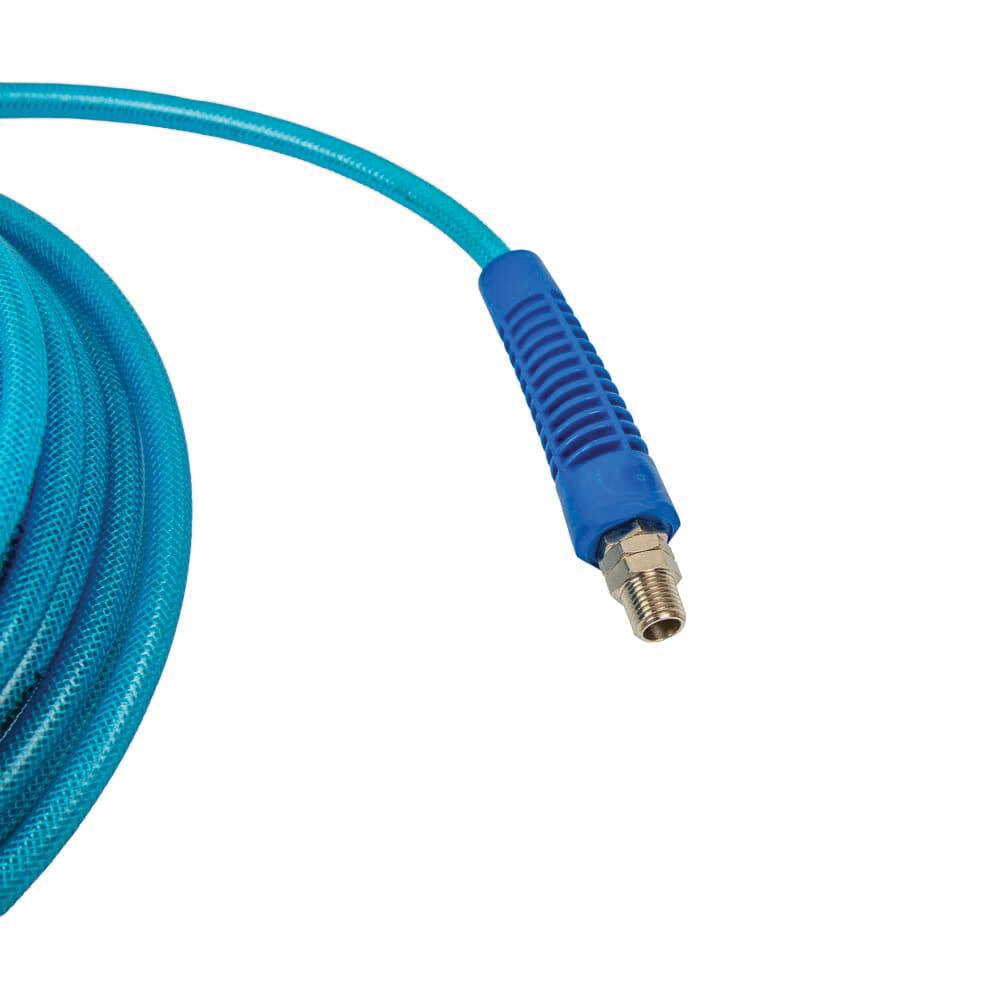 Forney 75442 Flex Air Hose, 1/4 in ID, 50 ft L, MNPT, 210 psi Pressure, Polyurethane, Blue - 5