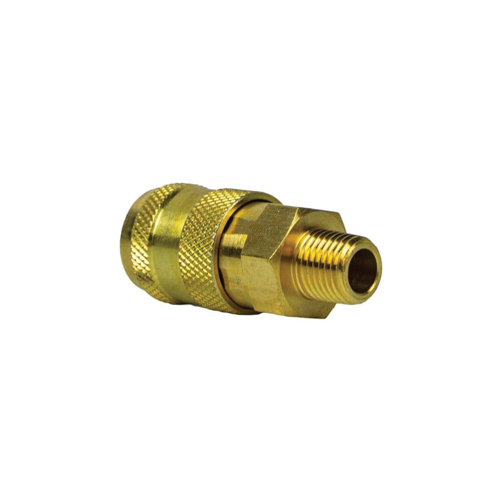 Forney 75526 Coupler, 1/4 in, MNPT, Brass - 5