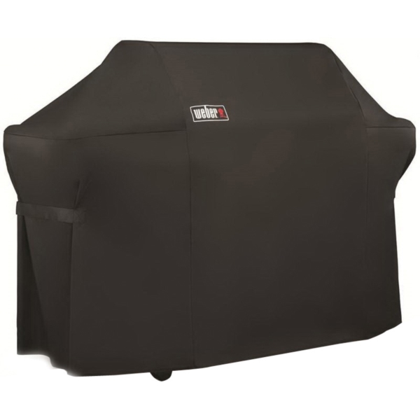 Weber Summit 7109 Premium Grill Cover, 74.8 in W, 26.8 in D, 47 in H, Polyester, Black