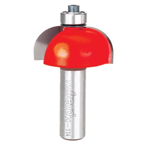 30-114 Router Bit, 1-1/2 in Dia Cutter, 5/8 in L Cutting, 2-1/2 in OAL, 1/2 in Dia Shank, 2-Cutter, Carbide