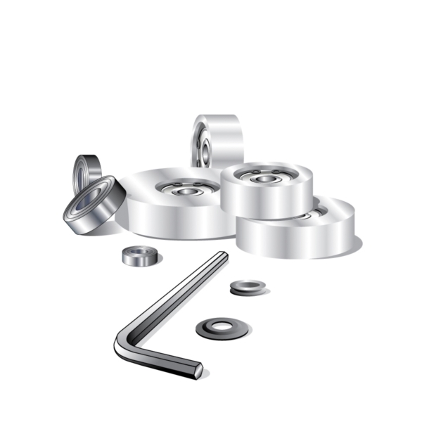 Router Rabbetting Bit Set With Bearings, Freud, 1-3/8 in Dia Cutter, 1/2 in Dia Shank - 2
