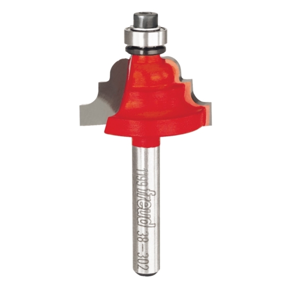 38-302 Router Bit, 1-5/32 in Dia Cutter, 2-3/16 in OAL, 1/4 in Dia Shank, 2-Cutter, Carbide