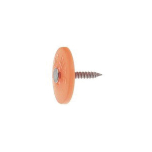 GC78 Roofing Nail, 7/8 in L, Round Head, 12 ga Gauge, Plastic
