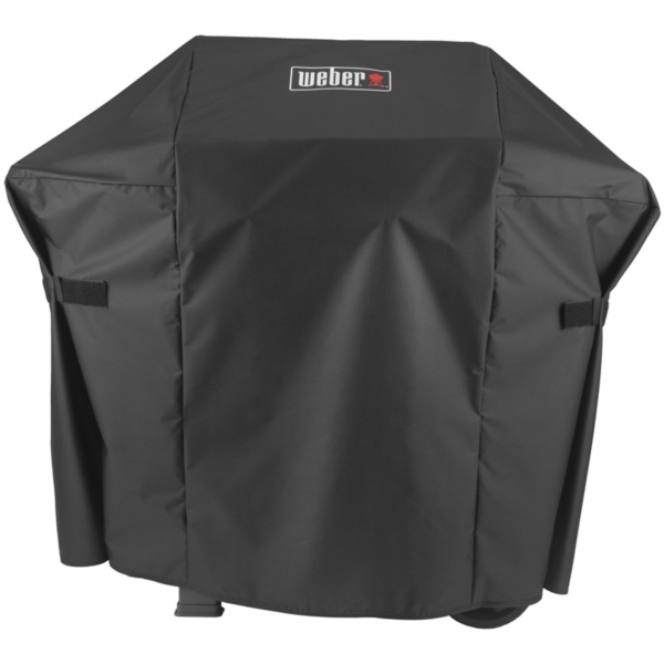 Weber 7138 Premium Grill Cover, 48 in W, 17.7 in D, 42 in H, Polyester, Black - 1