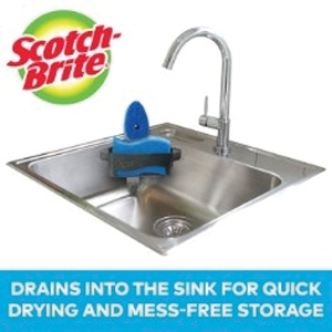 Scotch-Brite CTH-NS Non-Scratch Sponge, 1.35 in L, 4.38 in W, Black