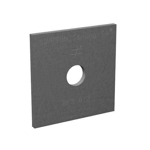 BP 5/8-3HDG Bearing Plate, 3 ga Gauge, Steel, Hot-Dipped Galvanized