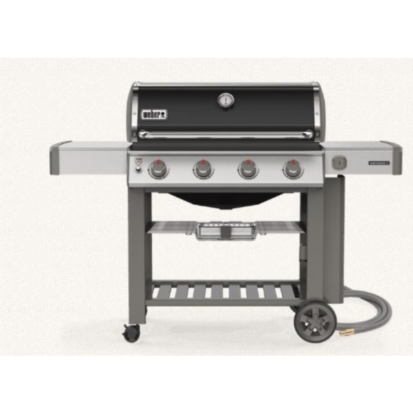 Genesis II E-410 67011001 Gas Grill, 48,000 Btu/hr BTU, Natural Gas, 4 -Burner, Side Shelf Included: Yes