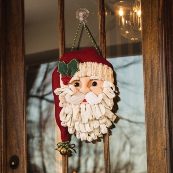 Evergreen Garden 2DHFE1223 Santa Door Hanger, 33 in H, Felt Cloth, Multi-Color - 3