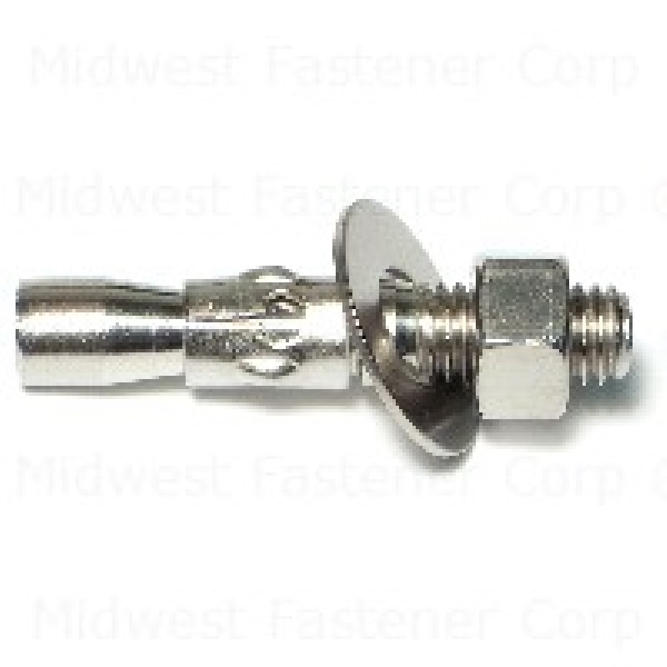 87599 Wedge Anchor, 1/2 in Dia, 2-3/4 in L, Stainless Steel