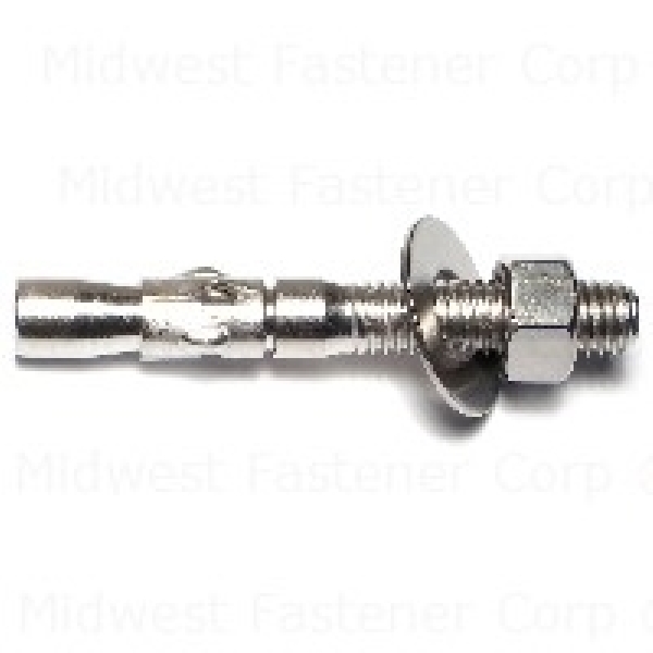 87600 Wedge Anchor, 1/2 in Dia, 3-3/4 in L, Stainless Steel