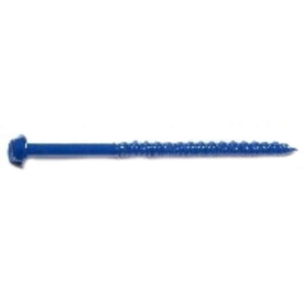 10529 Masonry Screw, 3/16 in Dia, 3-1/4 in L, Steel, Zinc