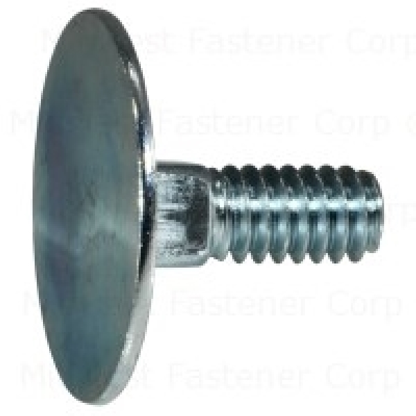 87637 Elevator Bolt, 1/4-20 Thread, Coarse Thread, 3/4 in OAL, Steel, Zinc, A Grade, SAE Measuring