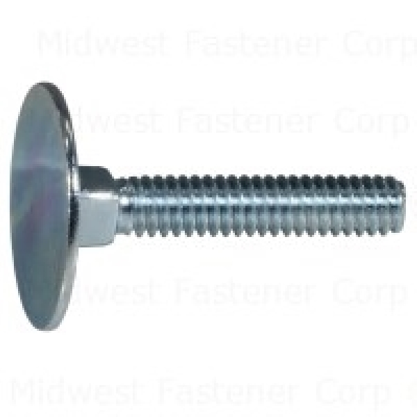 87640 Elevator Bolt, 1/4-20 Thread, Coarse Thread, 1-1/2 in OAL, Steel, Zinc, A Grade, SAE Measuring