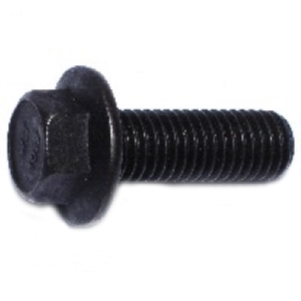 88291 Flange Bolt, M12-1.75 Thread, 35 mm OAL, Steel, Black Phosphate, Metric Measuring, Coarse Thread