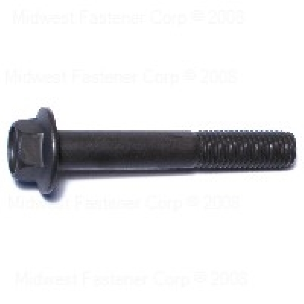 88295 Flange Bolt, M12-1.75 Thread, 80 mm OAL, Steel, Black Phosphate, Metric Measuring, Coarse Thread