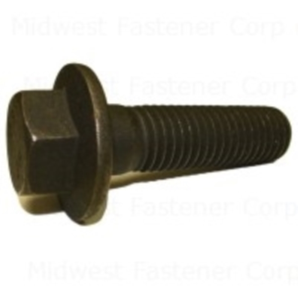 88300 Flange Bolt, M14-2 Thread, 50 mm OAL, Steel, Black Phosphate, Metric Measuring, Coarse Thread