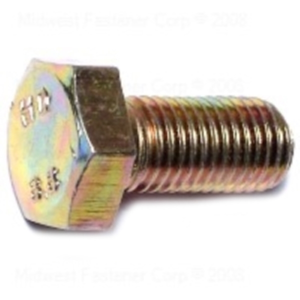 85576 Hex Cap Screw, M8-1 Thread, 16 mm OAL, 8.8 Grade, Steel, Zinc, Metric Measuring, Fine Thread