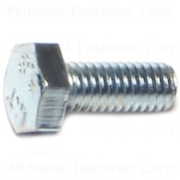 81491 Hex Cap Screw, M4-0.7 Thread, 10 mm OAL, 8.8 Grade, Steel, Zinc, Metric Measuring, Coarse Thread, 16/PK