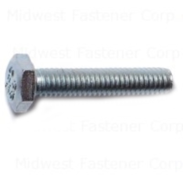 81493 Hex Cap Screw, M4-0.7 Thread, 20 mm OAL, 8.8 Grade, Steel, Zinc, Metric Measuring, Coarse Thread, 16/PK