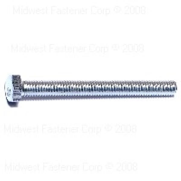 81506 Hex Cap Screw, M5-0.8 Thread, 50 mm OAL, 8.8 Grade, Steel, Zinc, Metric Measuring, Coarse Thread, 16/PK