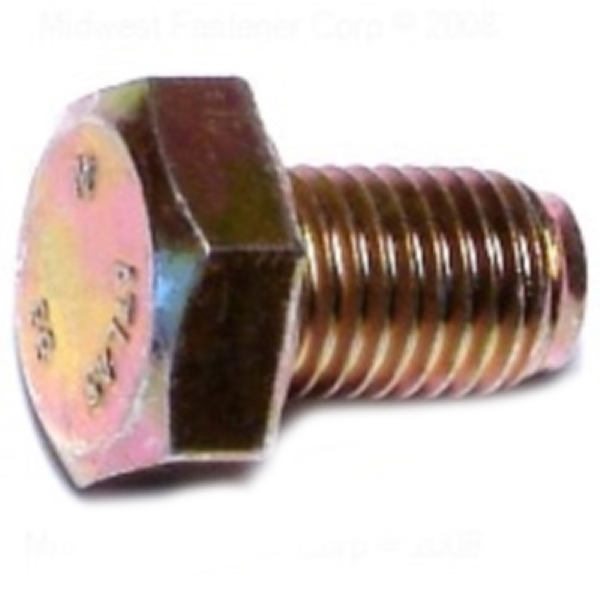 85575 Hex Cap Screw, M8-1 Thread, 12 mm OAL, 8.8 Grade, Steel, Zinc, Metric Measuring, Fine Thread