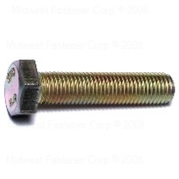 85581 Hex Cap Screw, M8-1 Thread, 35 mm OAL, 8.8 Grade, Steel, Zinc, Metric Measuring, Fine Thread