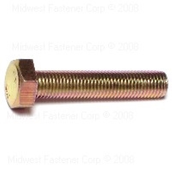 84956 Hex Cap Screw, M8-1 Thread, 40 mm OAL, 8.8 Grade, Steel, Zinc, Metric Measuring, Fine Thread