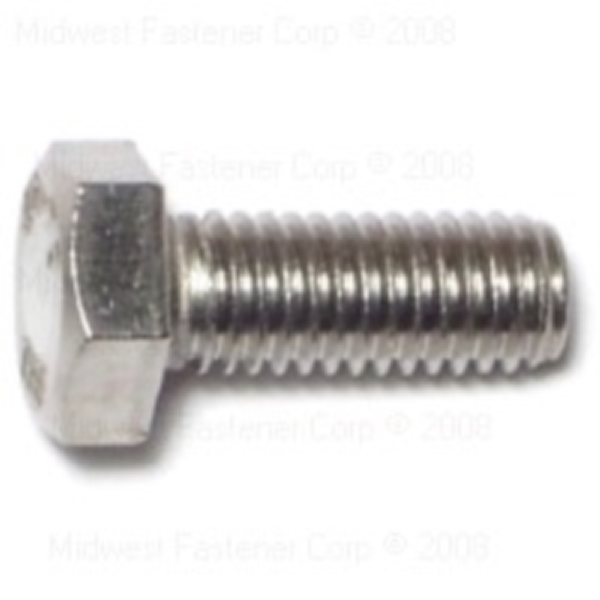 87861 Hex Cap Screw, M8-1.25 Thread, 20 mm OAL, 10.9 Grade, Steel, Metric Measuring, Coarse Thread