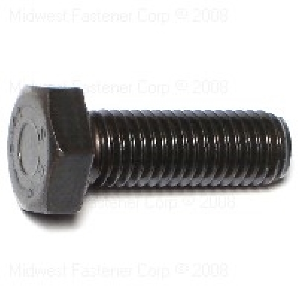 87888 Hex Cap Screw, M12-1.75 Thread, 35 mm OAL, 10.9 Grade, Steel, Metric Measuring, Coarse Thread