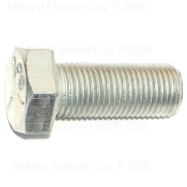 80023 Hex Cap Screw, 1/2-20 Thread, 1-1/4 in OAL, 5 Grade, Steel, Zinc, SAE Measuring, Fine Thread, 5/PK