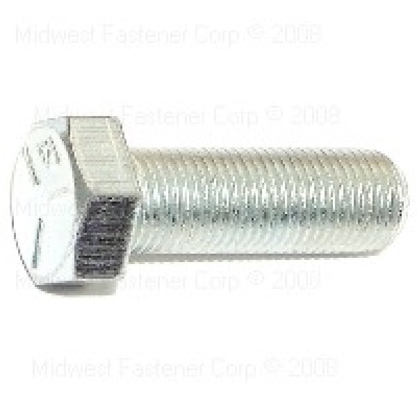 80024 Hex Cap Screw, 1/2-20 Thread, 1-1/2 in OAL, 5 Grade, Steel, Zinc, SAE Measuring, Fine Thread, 5/PK