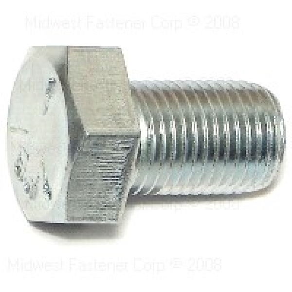 80021 Hex Cap Screw, 1/2-20 Thread, 3/4 in OAL, 5 Grade, Steel, Zinc, SAE Measuring, Fine Thread, 6/PK