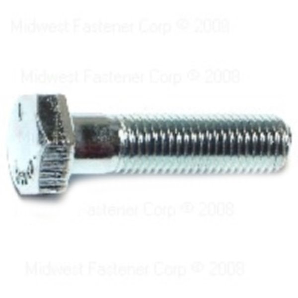 80173 Hex Cap Screw, 5/16-24 Thread, 1-1/4 in OAL, 5 Grade, Steel, Zinc, SAE Measuring, Fine Thread, 10/PK