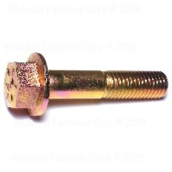 87675 Flange Bolt, 5/8-11 Thread, 3 in OAL, 8 Grade, Steel, Zinc, SAE Measuring, Coarse Thread