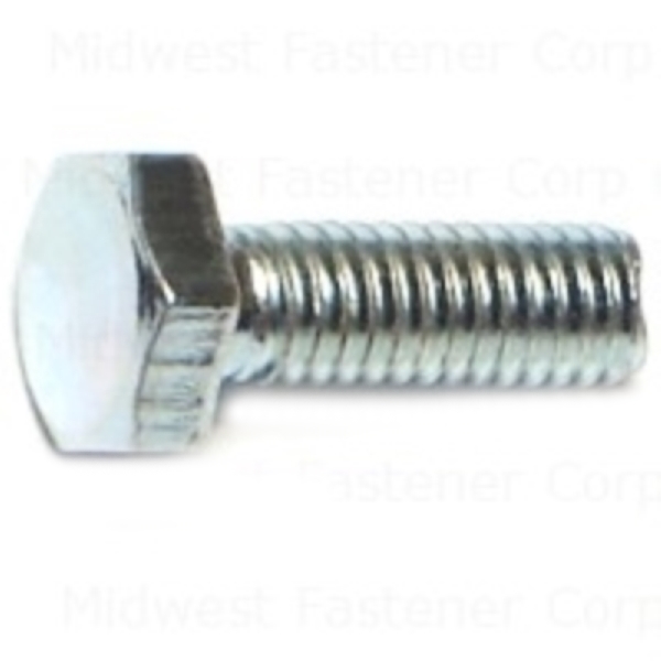 81492 Hex Cap Screw, M4-0.7 Thread, 12 mm OAL, Steel, Zinc, Coarse Thread