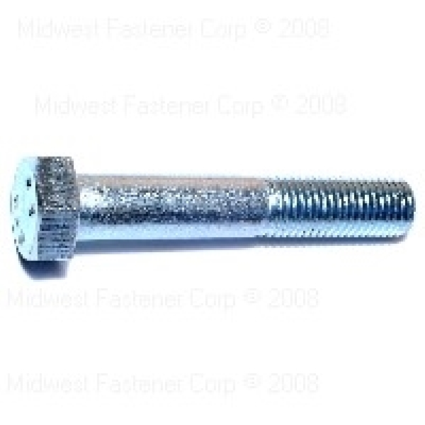 82315 Hex Cap Screw, M16-2 Thread, 90 mm OAL, Steel, Zinc, Coarse Thread