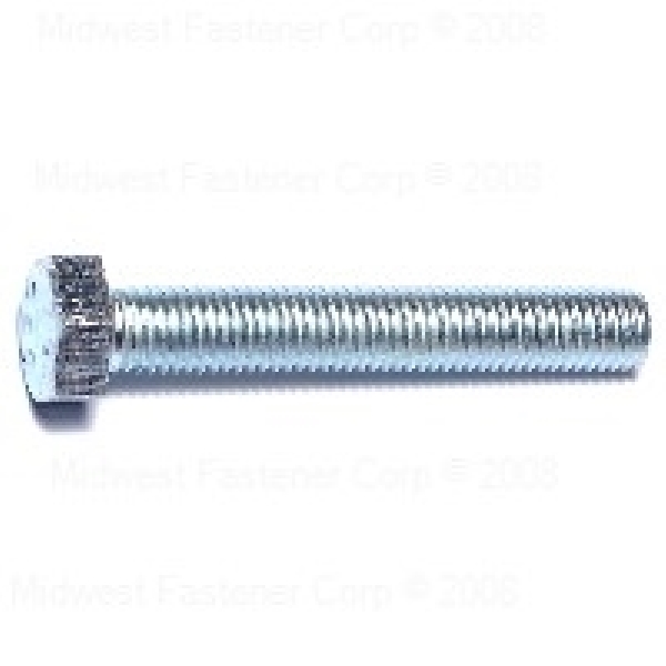 85573 Hex Cap Screw, M7-1 Thread, 45 mm OAL, Steel, Zinc, Coarse Thread