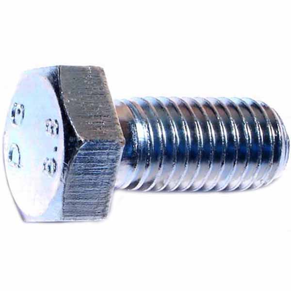 85991 Hex Cap Screw, M14-2 Thread, 30 mm OAL, Steel, Zinc, Coarse Thread