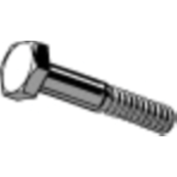 88863 Hex Cap Screw, 3/8-16 Thread, 3 in OAL, 5 Grade, Steel, SAE Measuring