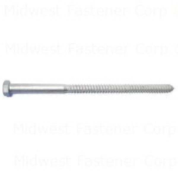 53483 Lag Screw, 5/8 in Thread, 12 in OAL, Galvanized, SAE Measuring