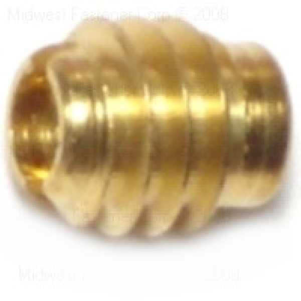 84372 Wood Insert, #8-32 Thread, Brass