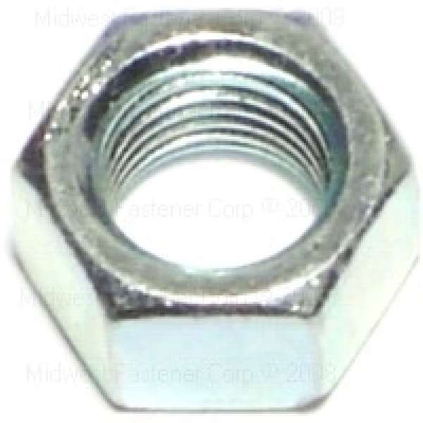 80346 Hex Nut, Fine Thread, 3/8-24 Thread, Steel, 2 Grade, 12/PK