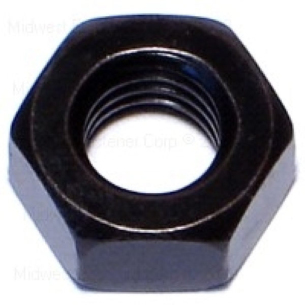 87918 Hex Nut, Coarse Thread, 8-1.25 Thread, Steel, Black Phosphate, 10 Grade, 16/PK