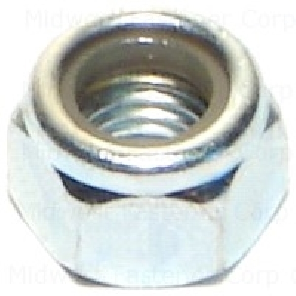 82604 Lock Nut with Nylon Insert, Coarse Thread, 7-1 Thread, Steel, Zinc, 8.8 Grade