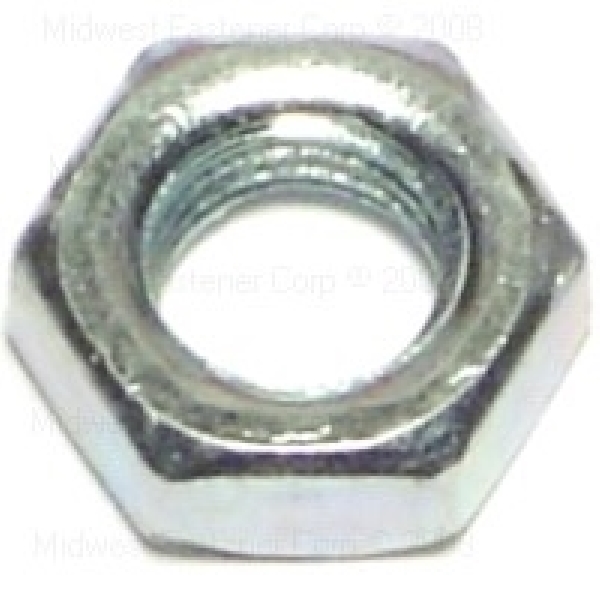 80362 Jam Nut, Fine Thread, 5/16-24 Thread, Steel, Zinc, 2 Grade