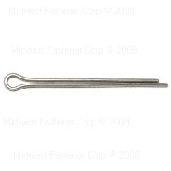 80733 Cotter Pin, 1/8 in, 2 in L, Stainless Steel, 24 PK